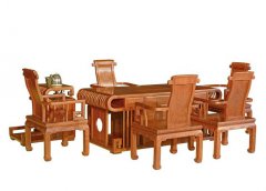 <b>红木玄关桌椅两件套</b>